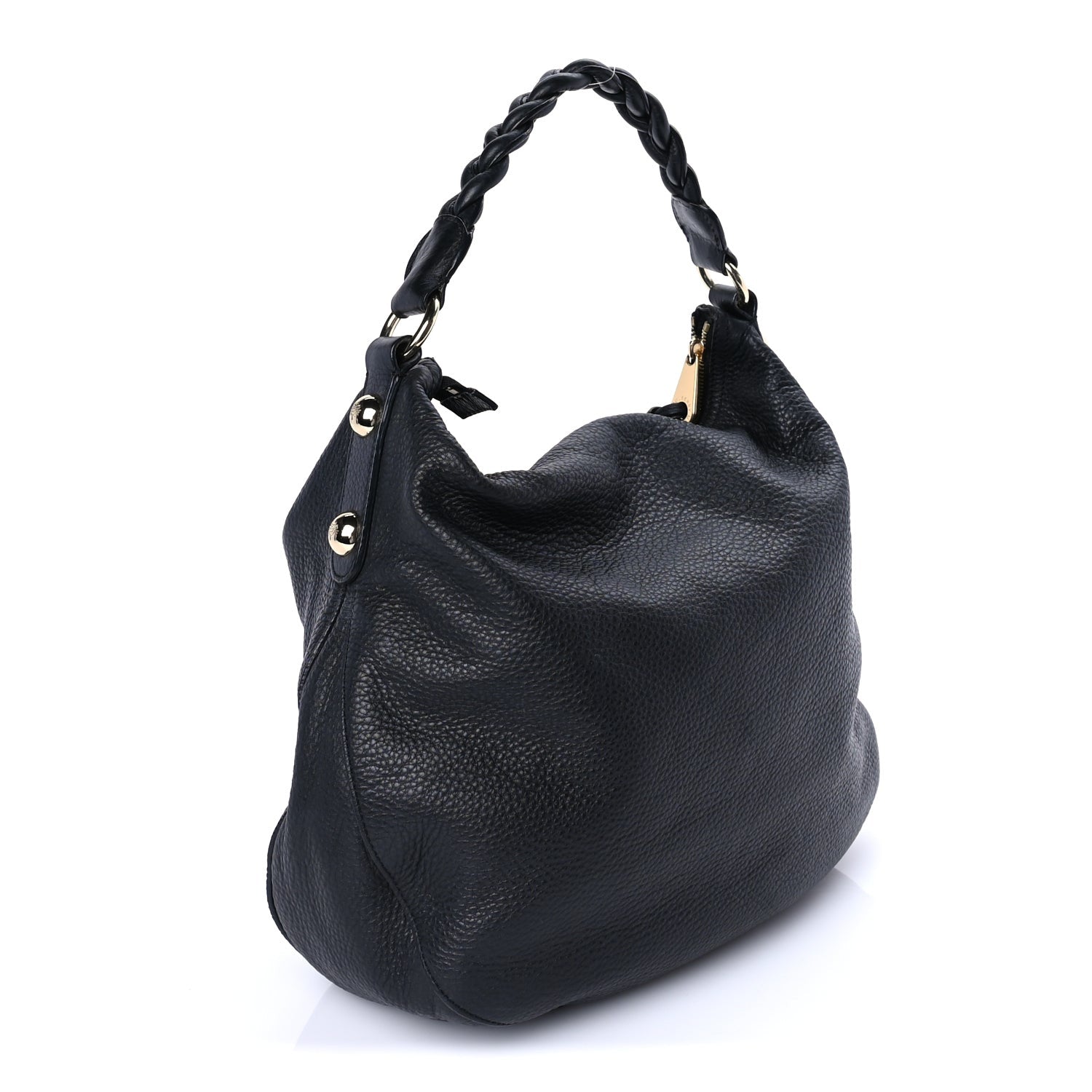 Mulberry Spongy Pebbled Calfskin Large Daria Hobo Black 2 of 7