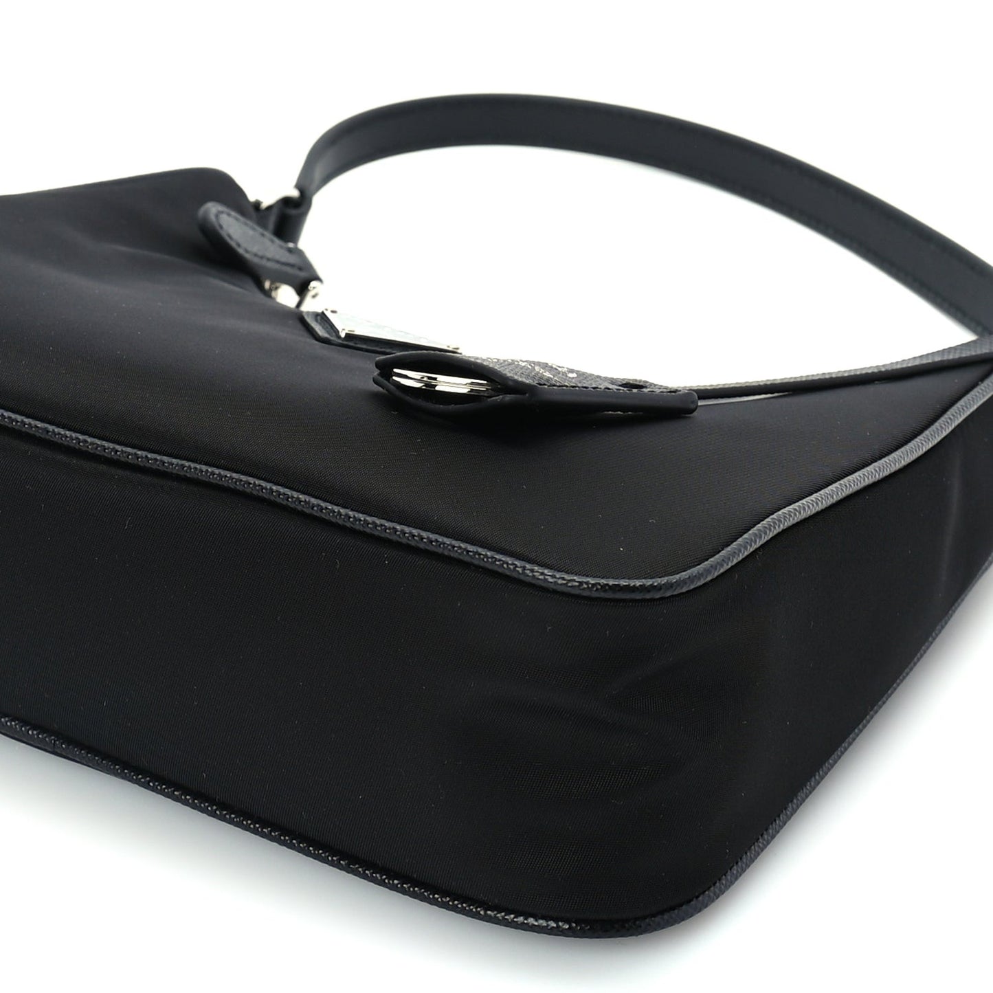 Tessuto Nylon Saffiano Mini Re-Edition 2005 Bag Black