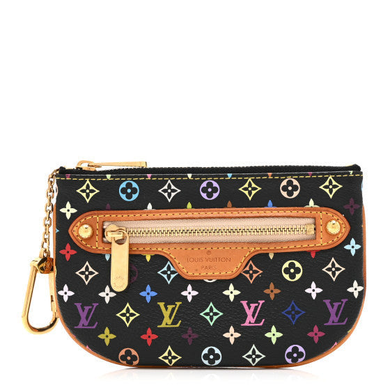 Monogram Multicolor Pochette Plate MM Black
