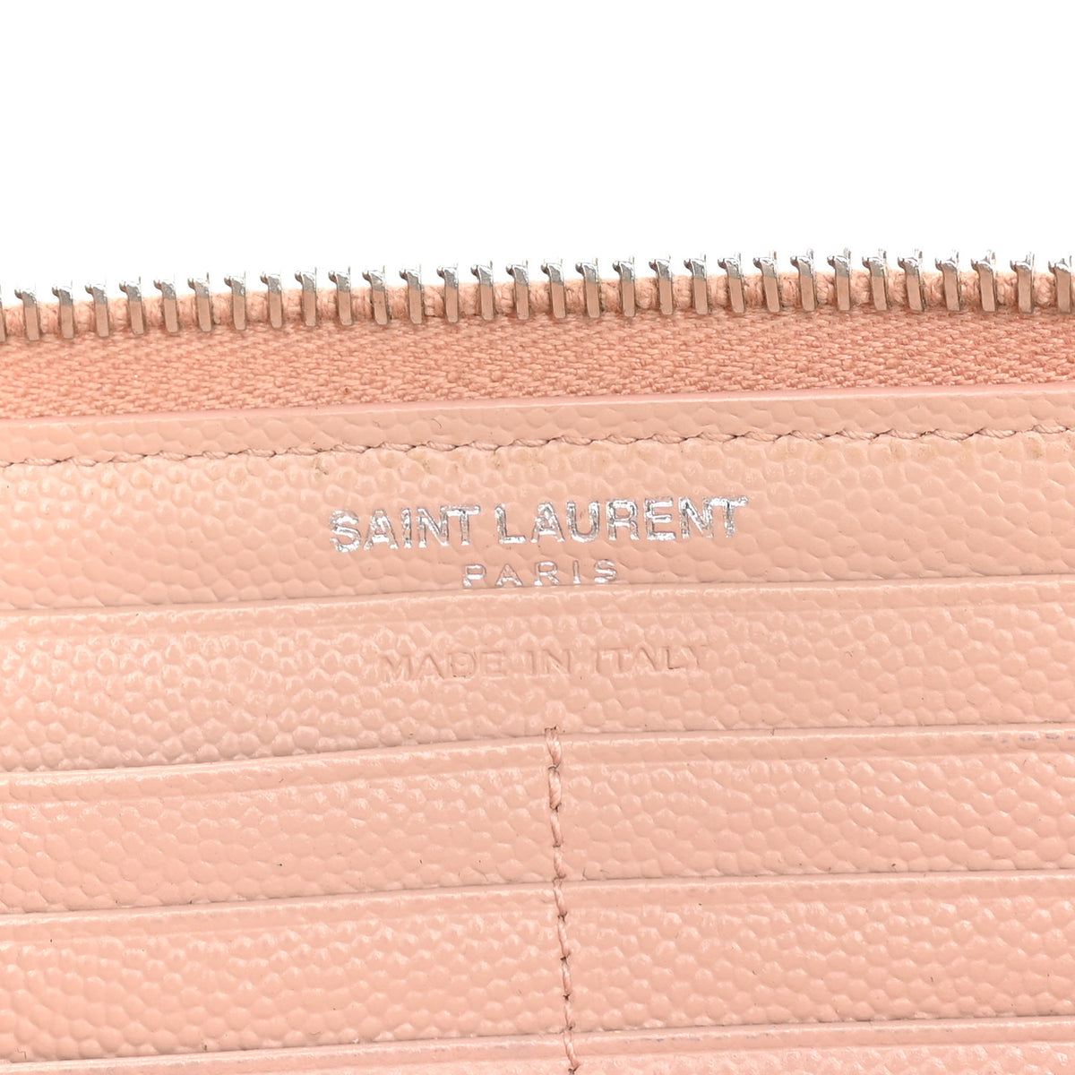 Grain De Poudre Matelasse Chevron Monogram Zip Around Wallet Pink