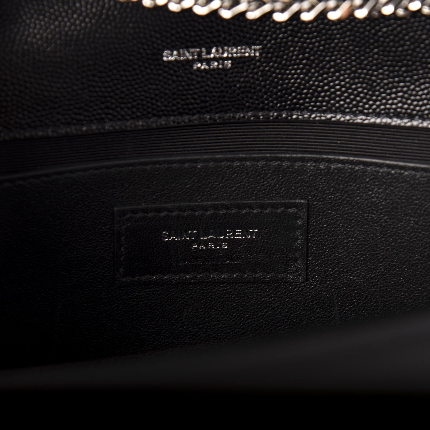 Grain De Poudre Medium Classic Monogram Kate Satchel Black