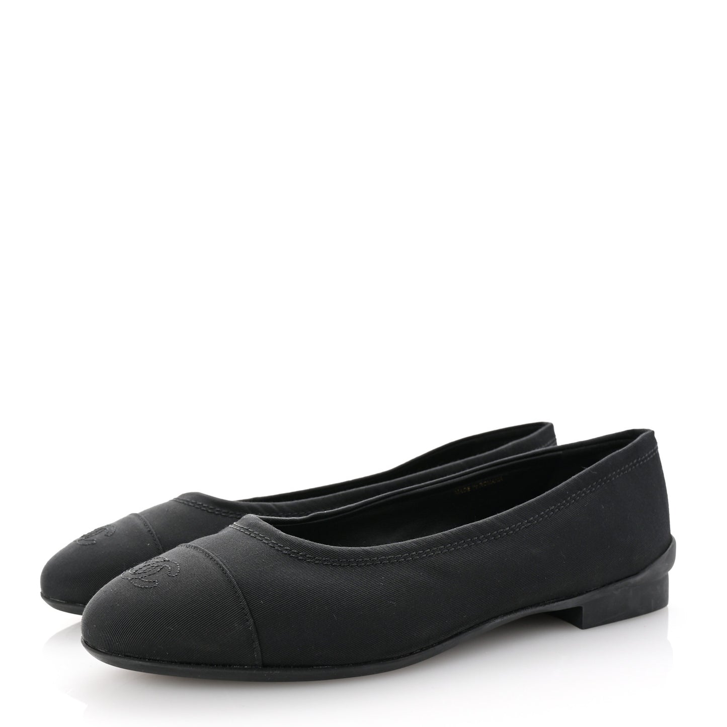 Grosgrain Cap Toe Uniform Ballerina Flats 41 Black