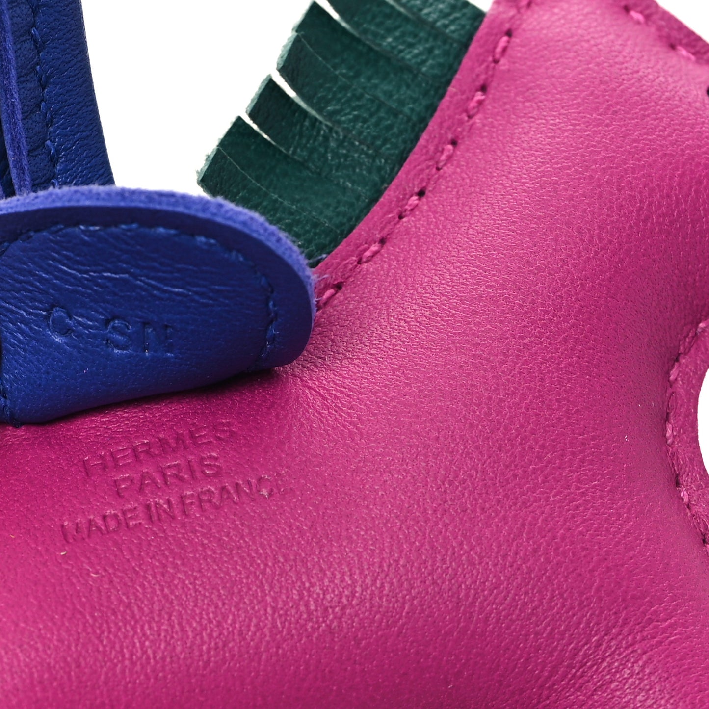 Milo Lambskin Grigri Rodeo Horse Bag Charm PM Rose Pourpre Bleu Electrique Malachite