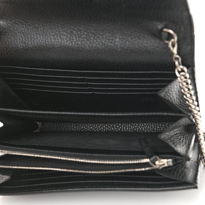 Gucci Calfskin Mini Dionysus Chain Wallet Black 5 of 10