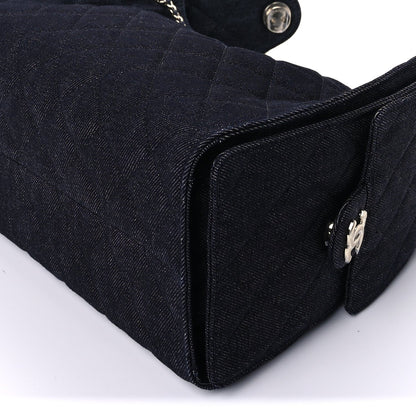 Chanel Denim Quilted Small  25 Handbag Dark Blue 8 of 8