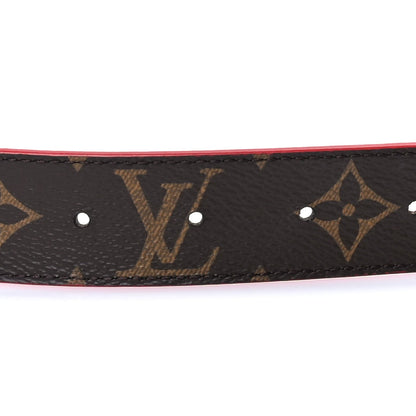 Louis Vuitton Calfskin Monogram 30mm LV Initiales Reversible Belt 85 34 Brown 3 of 5