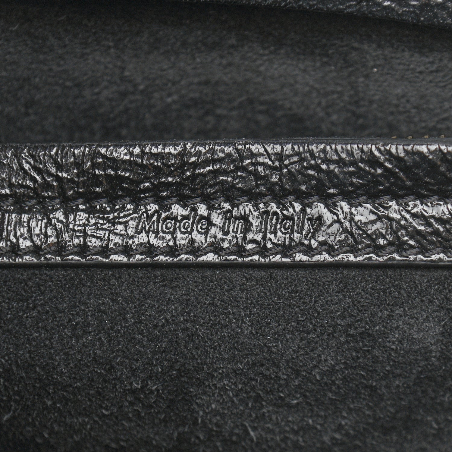 Celine Crinkled Patent Calfskin Medium Phantom Luggage Black 7 of 10