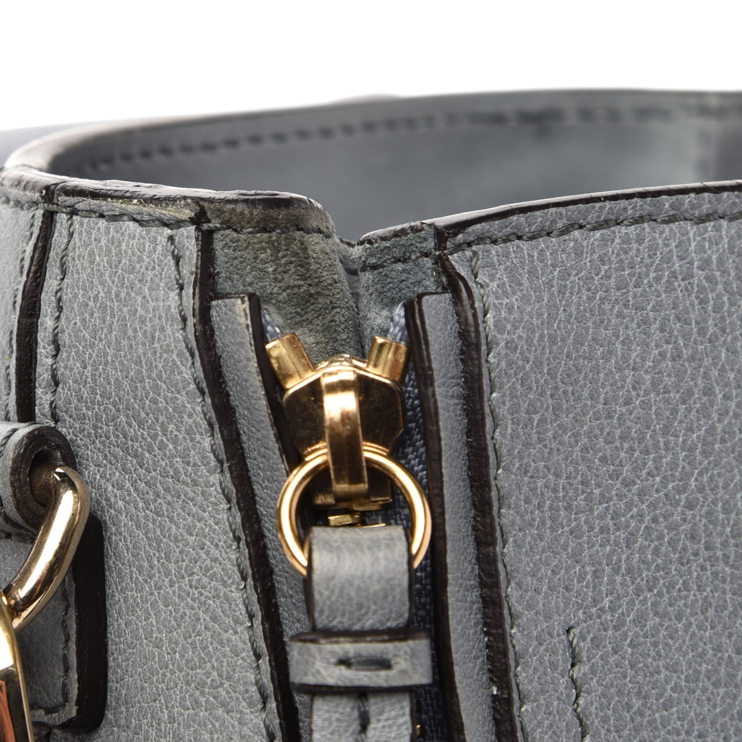 Chloe Suede Calfskin Mini Faye Backpack Cloudy Blue 11 of 12