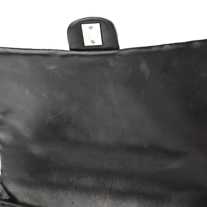 Chanel Lambskin Quilted Kelly Jumbo Flap Bag Black 9 of 16