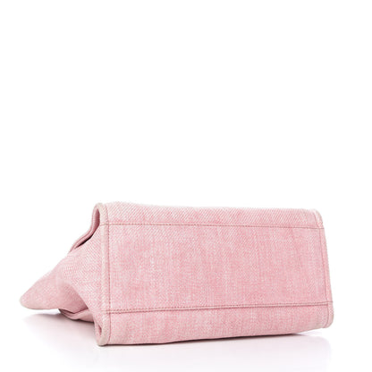 Chanel Canvas Large Deauville Tote Pink 4 of 9