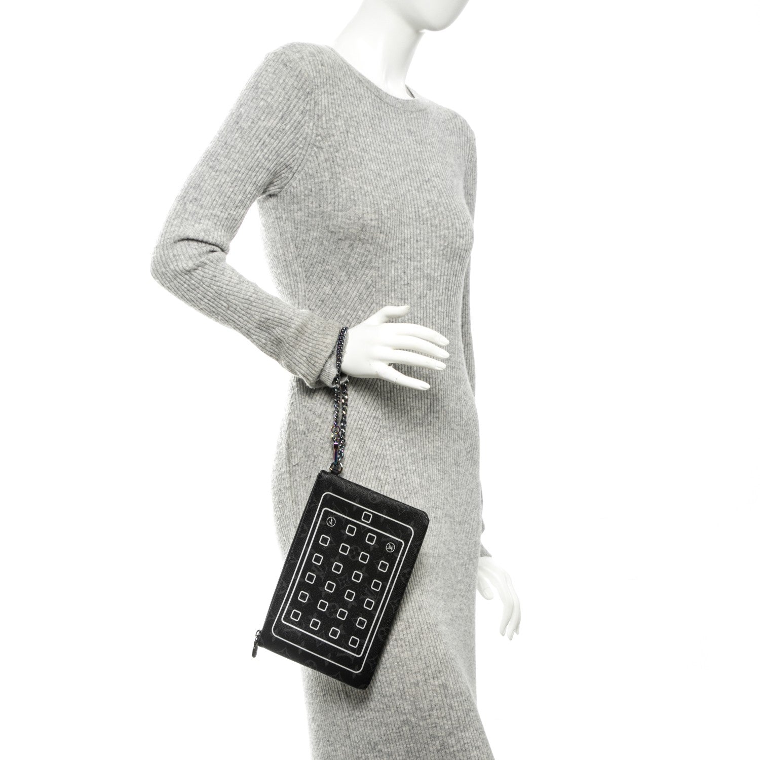 Louis Vuitton Monogram Eclipse Fragment Design iPad Pouch 2 of 7