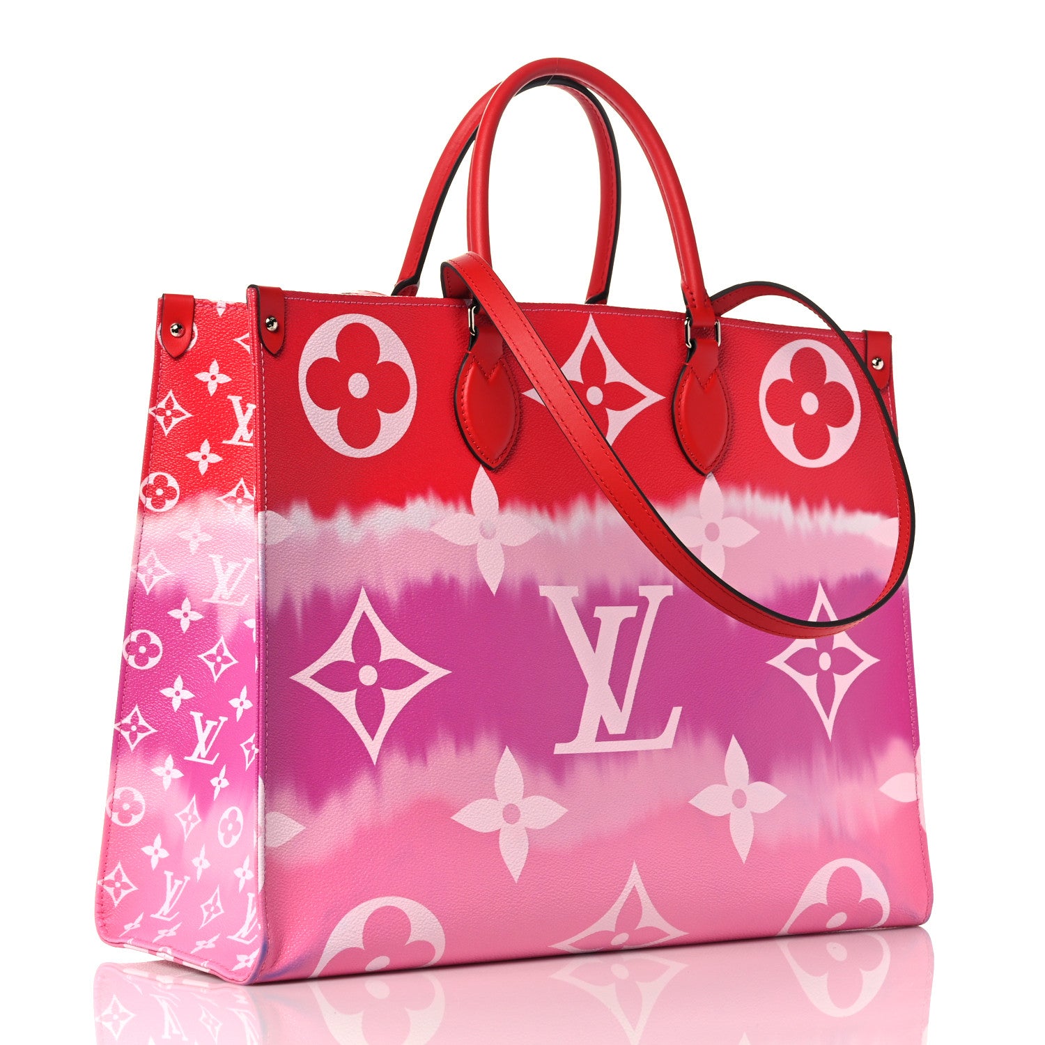 Louis Vuitton Monogram Escale Onthego GM Rouge 3 of 15