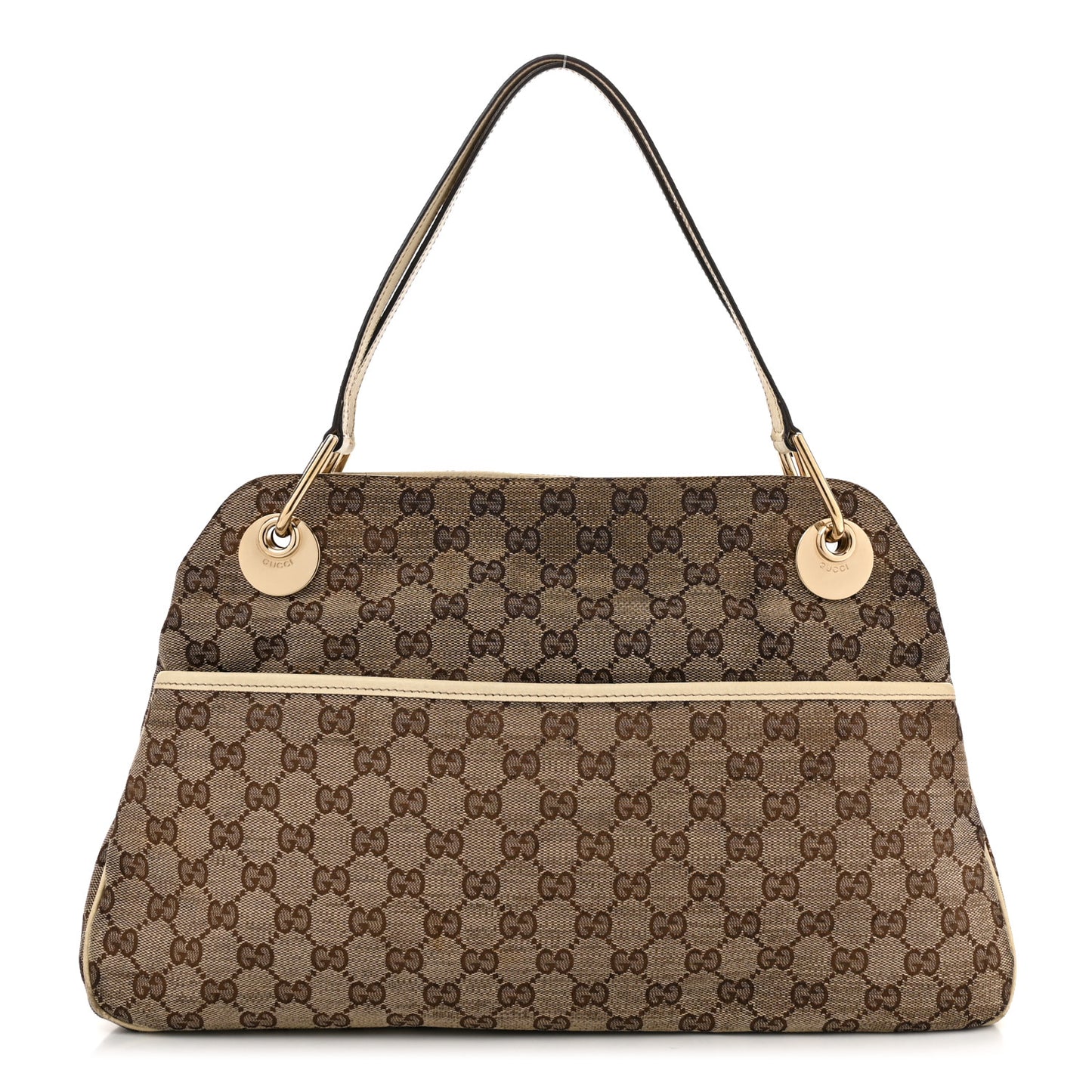 Monogram Medium Eclipse Shoulder Bag Off White