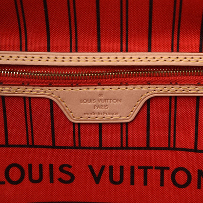 Louis Vuitton Monogram Jungle Dots Neo Neverfull MM Coquelicot Denim 6 of 8