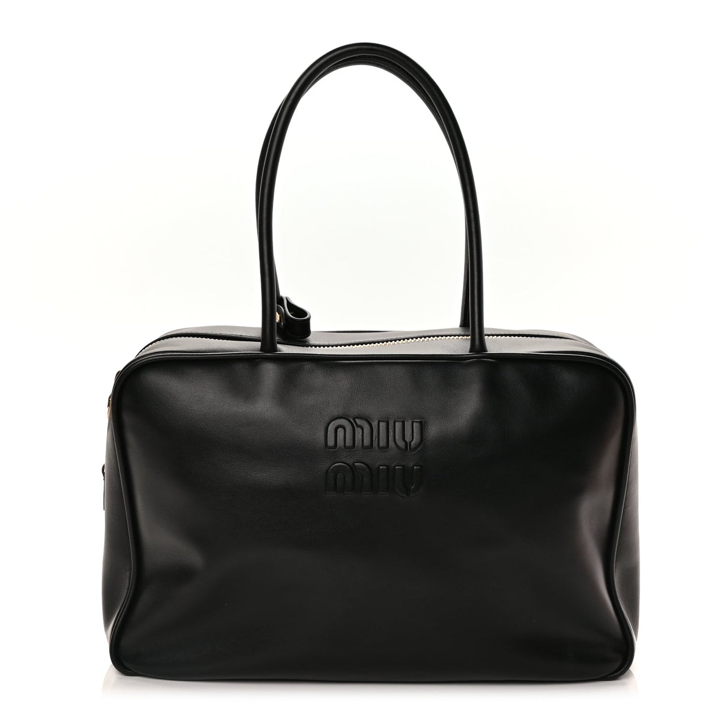 Soft Calf Softy Large Beau Top Handle Bag Black