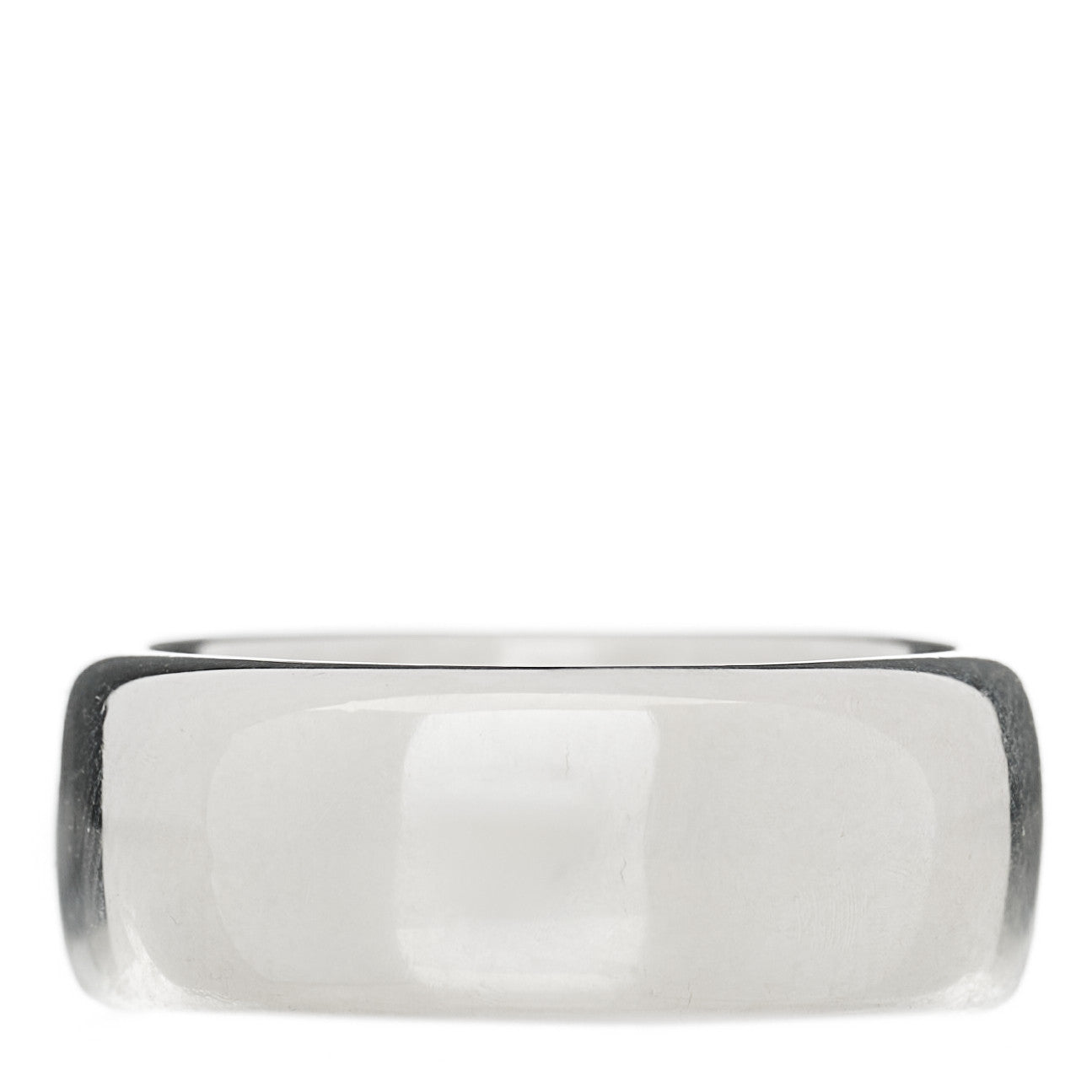 Tiffany Sterling Silver Rounded Square Cushion Band Ring 53 6.5 1 of 7