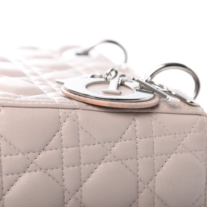 Christian Dior Lambskin Cannage Medium Lady Dior Light Pink 10 of 11