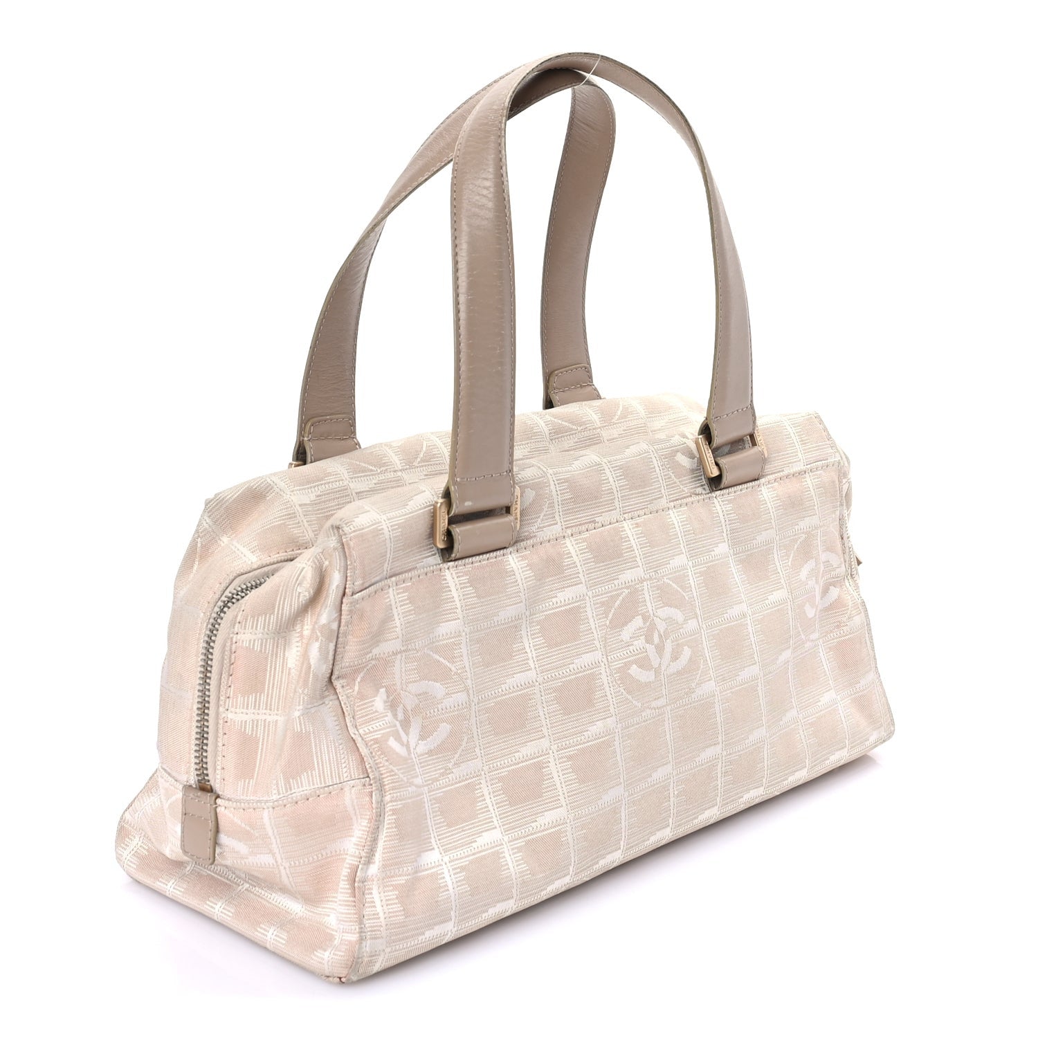 Chanel Nylon Travel Shoulder Bag  Pink 2 of 7