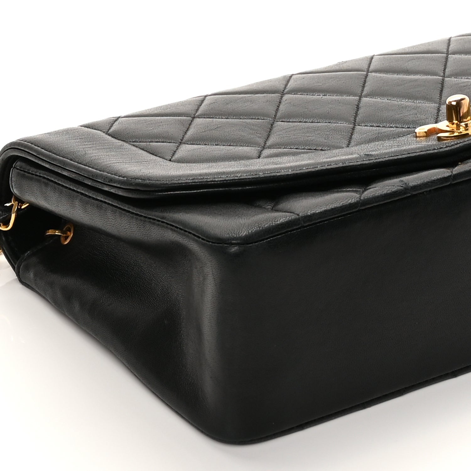 Chanel Lambskin Quilted Medium Single Flap Black 7 of 8