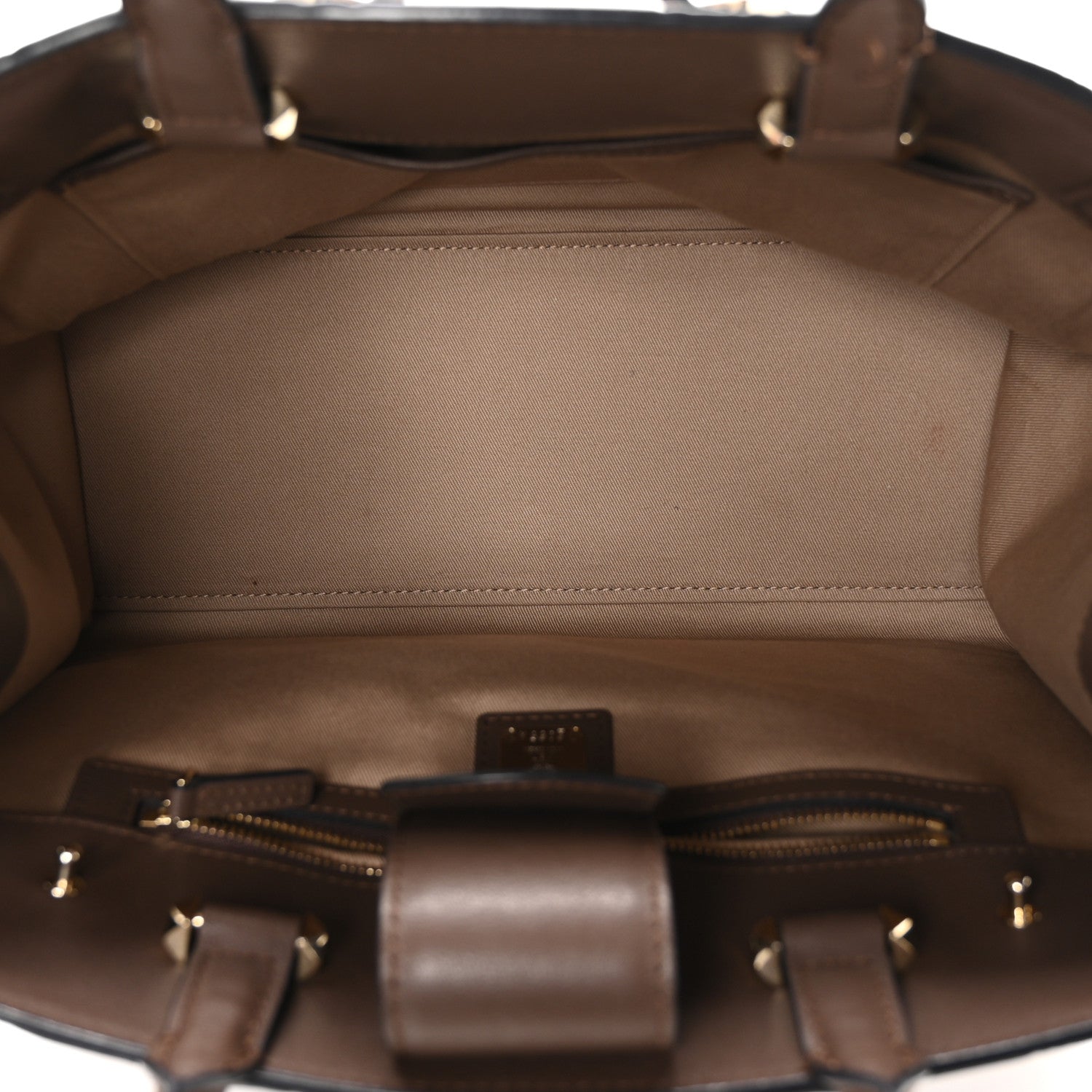 MCM Calfskin Ottomar Monogram Medium Essential Tote Chestnut 5 of 11