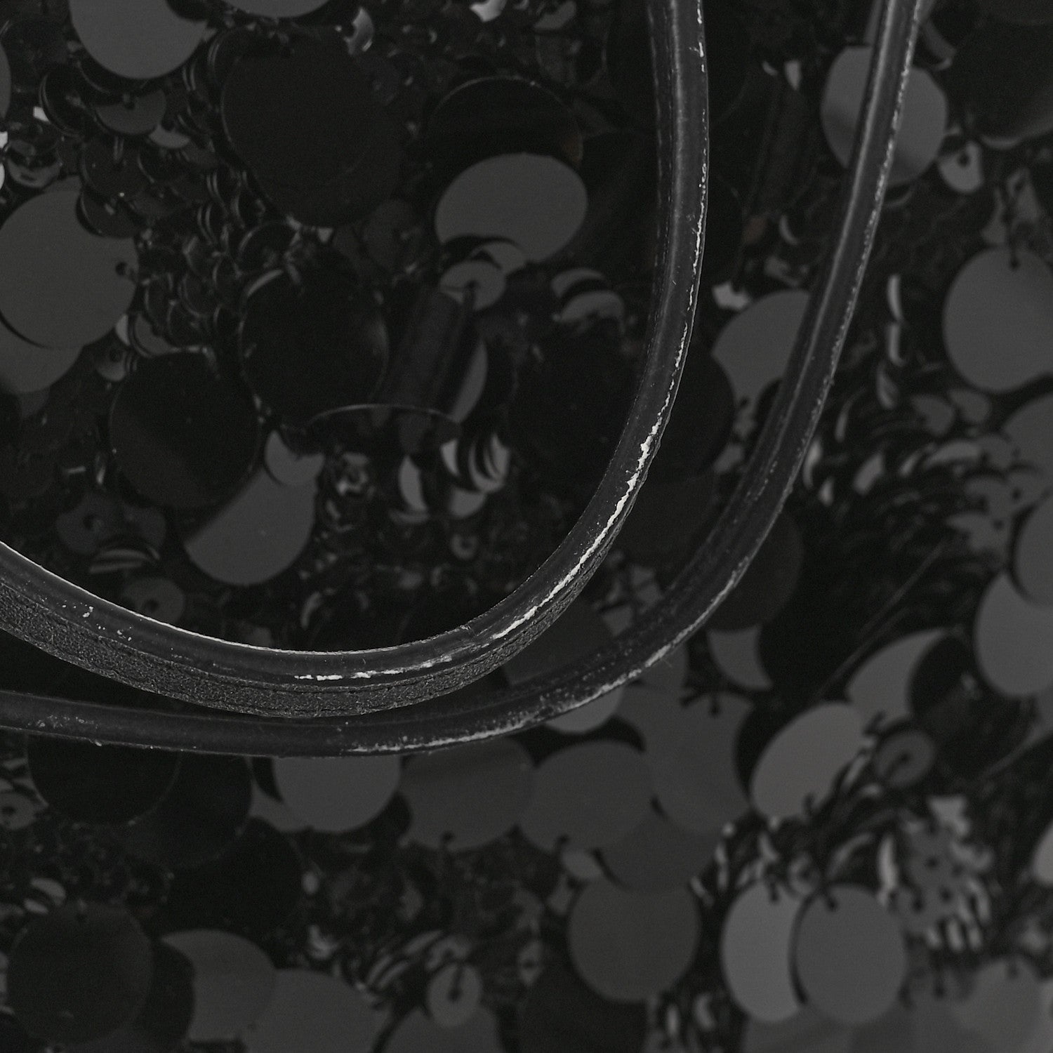 Chanel Sequin Shopping Tote Black 10 of 10