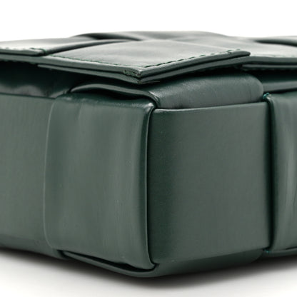 Bottega Veneta Paper Calfskin Maxi Intreccio Small Cassette Crossbody Bag Raintree 10 of 10