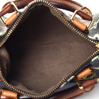 Louis Vuitton Monogram Multicolor Mini Sac HL Speedy Black 5 of 9