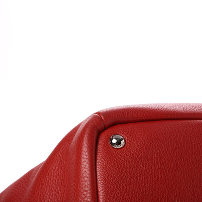 Prada Vitello Daino Shopping Tote Rosso 11 of 19