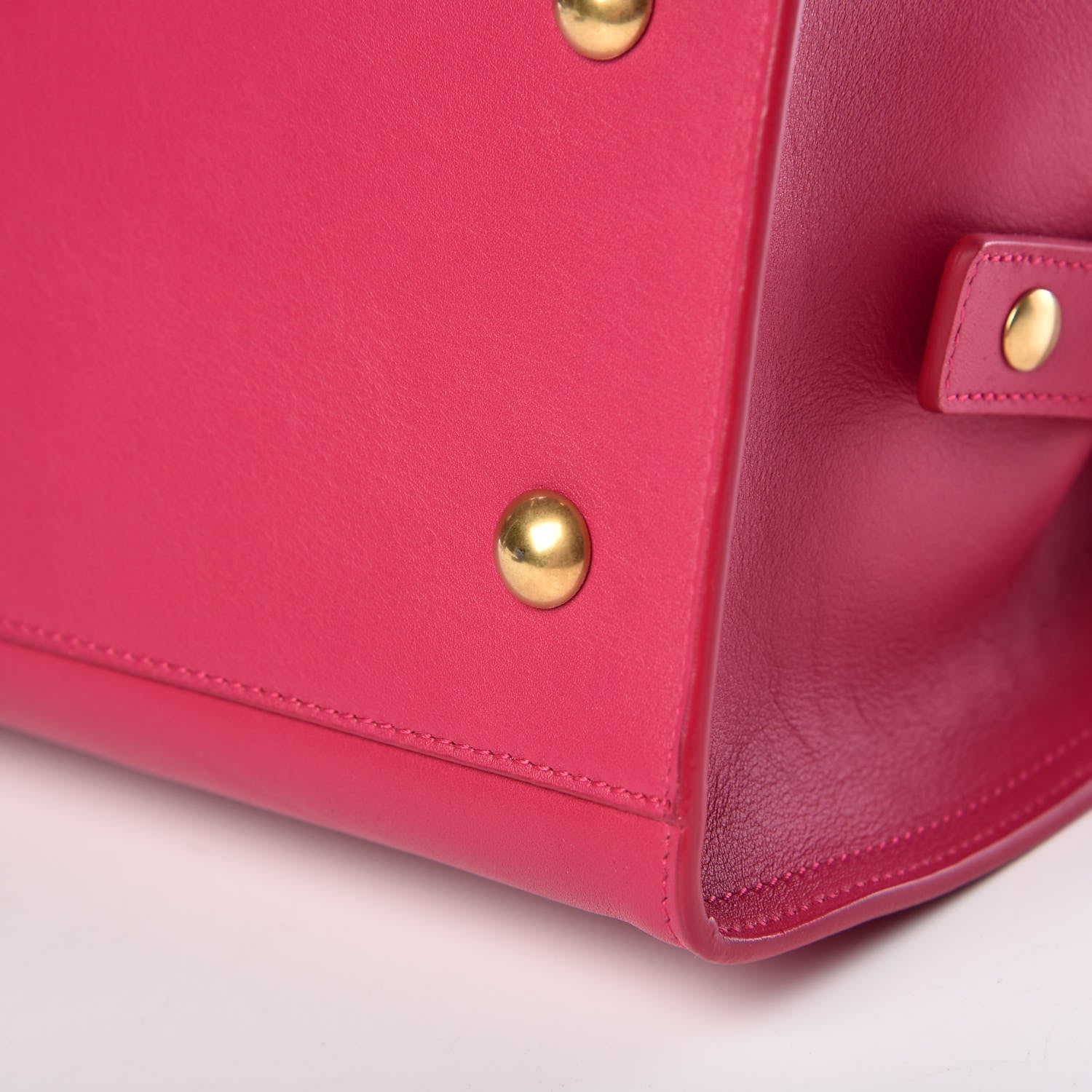 Saint Laurent Calfskin Small Classic Y Cabas Fuchsia 14 of 14