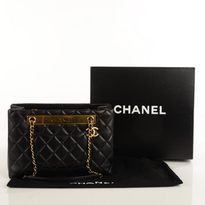 Chanel Lambskin Quilted Trendy CC Tote Black 5 of 8