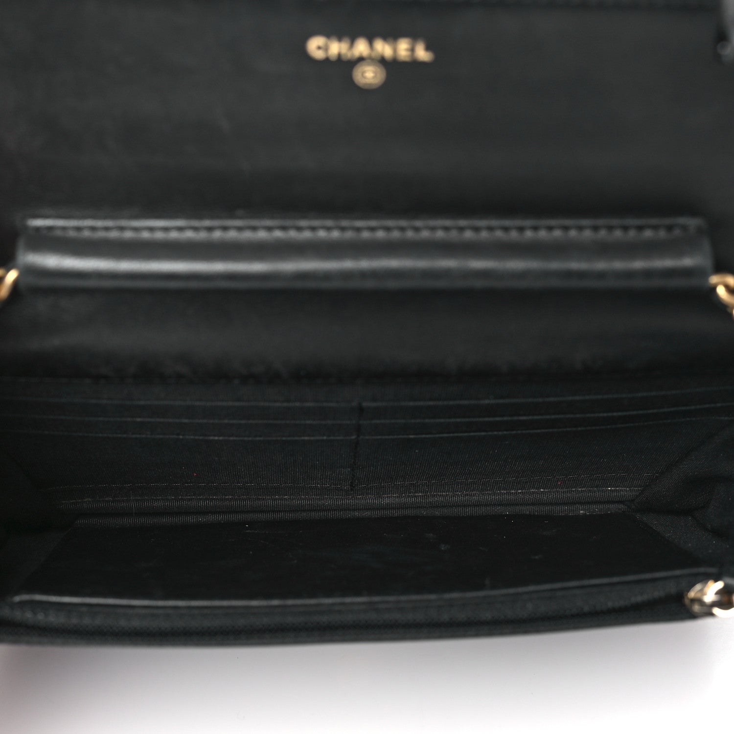 Chanel Lambskin Quilted Boy Wallet On Chain WOC Black 5 of 16