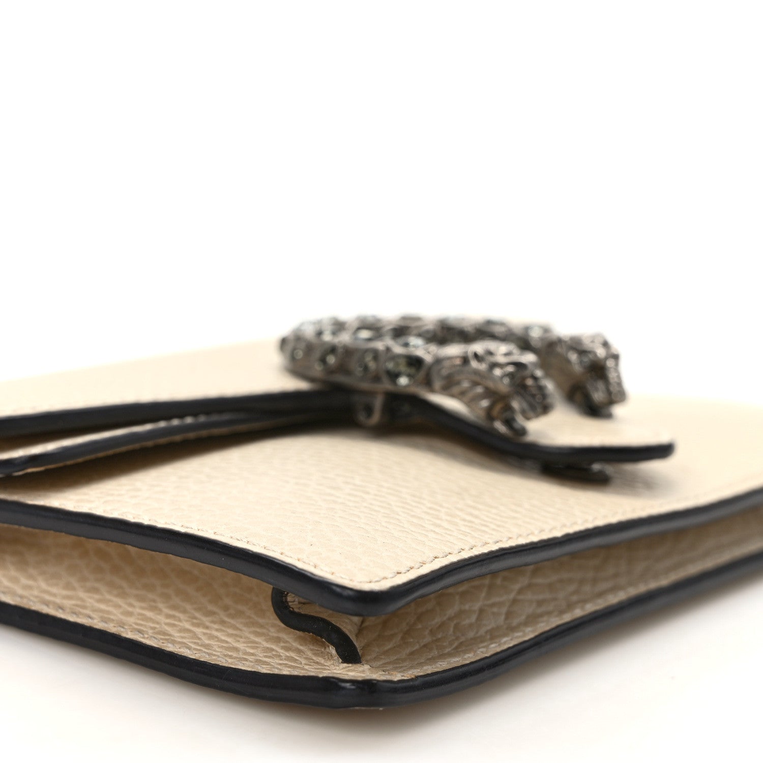 Gucci Dollar Calfskin Crystal Super Mini Dionysus Shoulder Bag Mystic White Black Diamond 8 of 9