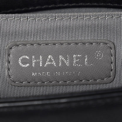 Chanel Calfskin Double Stitch Medium Boy Flap Black 6 of 7