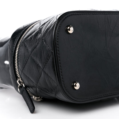 Chanel Crumpled Calfskin PVC Quilted Flap Black 8 of 10