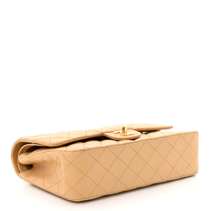 Chanel Lambskin Quilted Medium Double Flap Beige 4 of 10