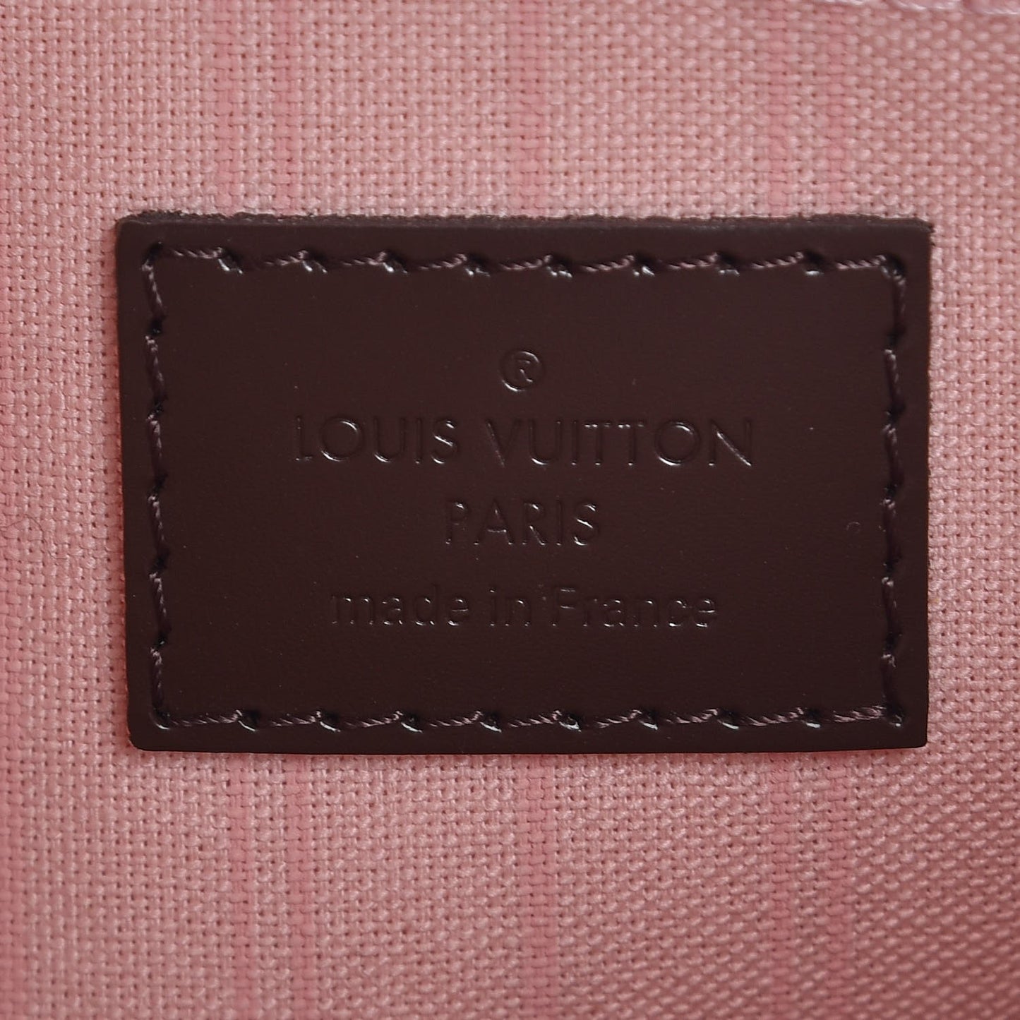 Damier Ebene Neverfull MM GM Pochette Rose Ballerine