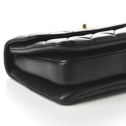 Chanel Lambskin Quilted Small Trendy CC Dual Handle Flap Bag Black 6 of 12