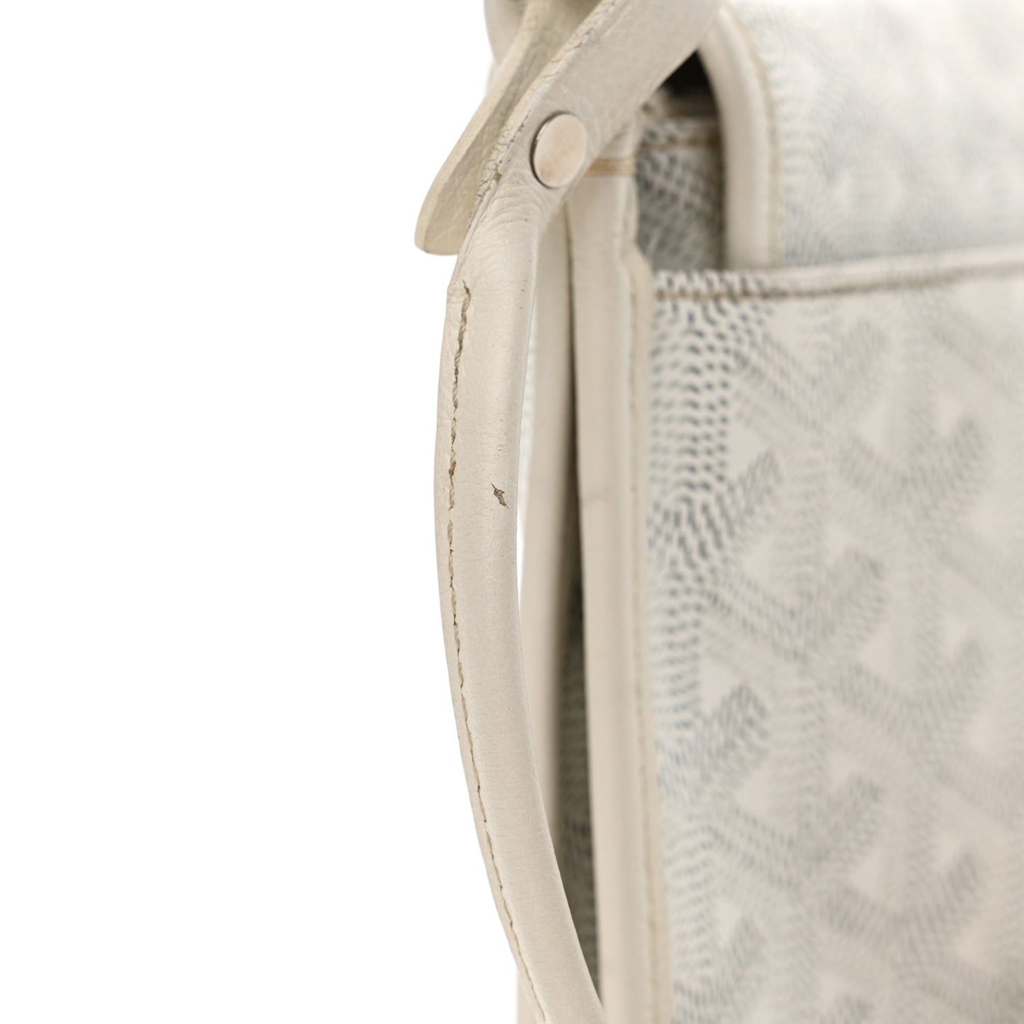 Goyardine Plumet Wallet Clutch White