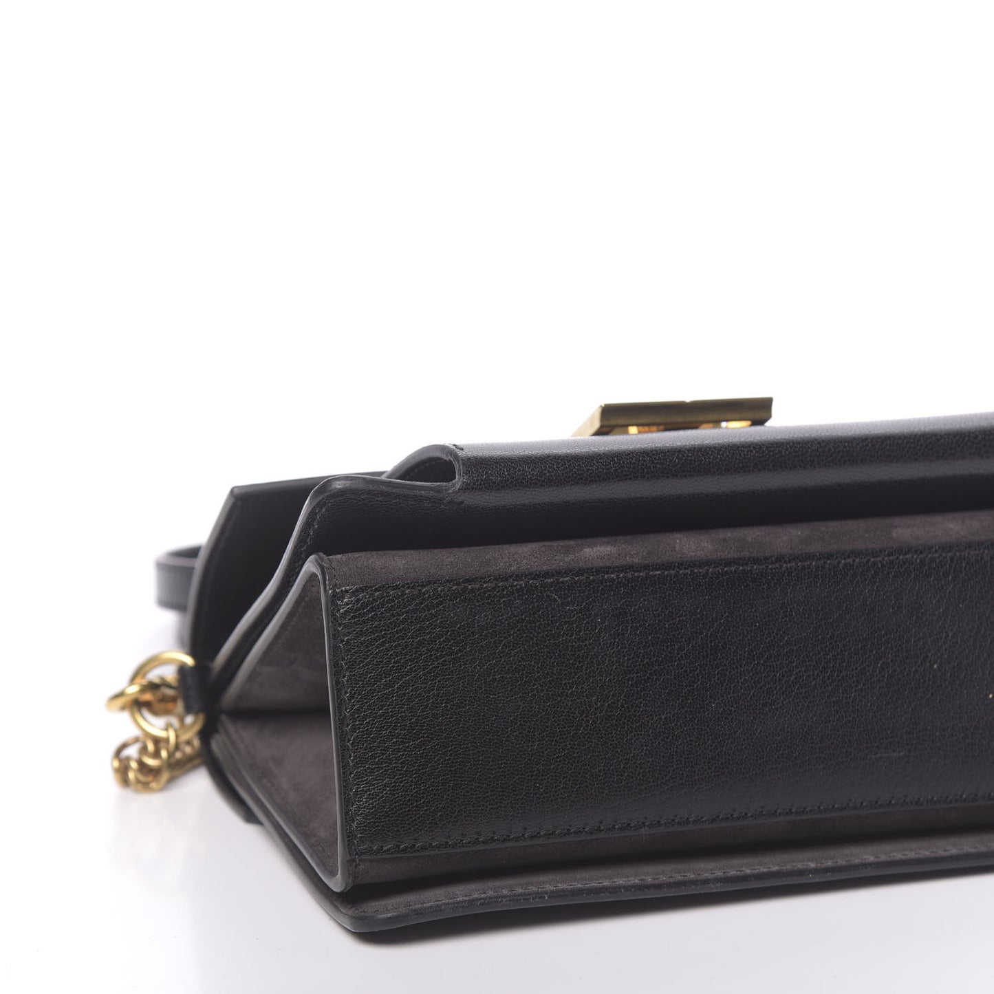 Goatskin Suede Small GV3 Shoulder Bag Black