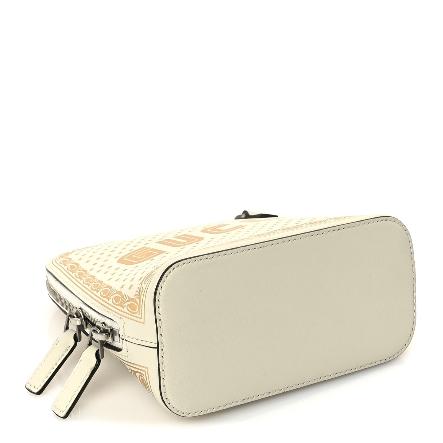 Gucci X SEGA Calfskin GUCCY Stars Mini Dome Shoulder Bag  Mystic White Gold 3 of 9