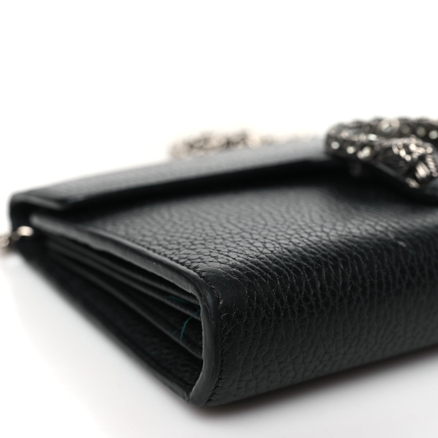 Gucci Calfskin Mini Dionysus Chain Wallet Black 9 of 13
