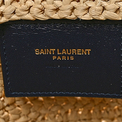Saint Laurent Raffia Rive Gauche Tote Natural 6 of 10