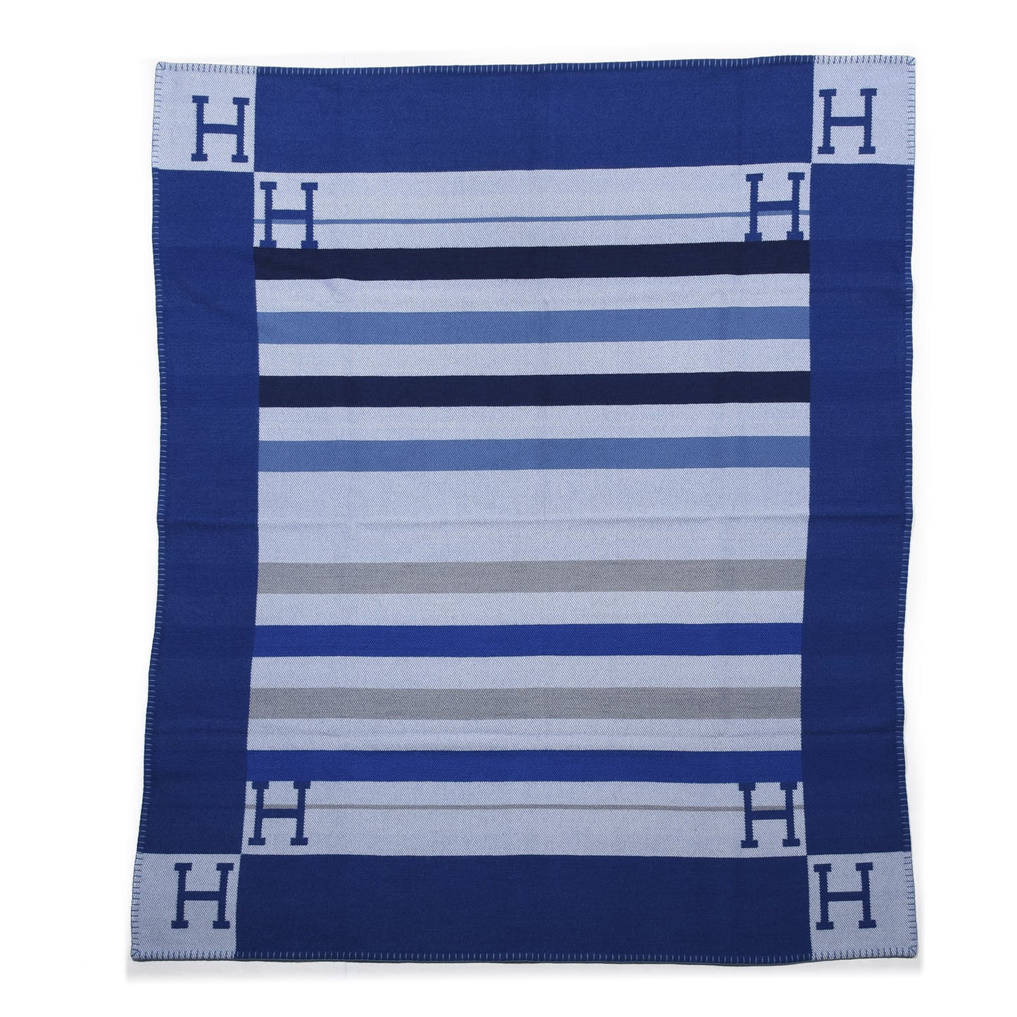 Cashmere Avalon Rocabar Blanket Saphir