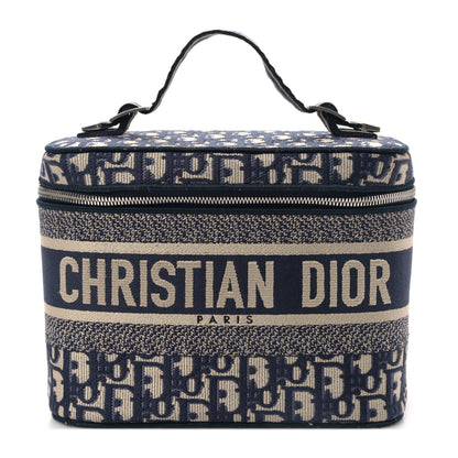 Christian Dior Oblique Diortravel Vanity Case Blue 1 of 8