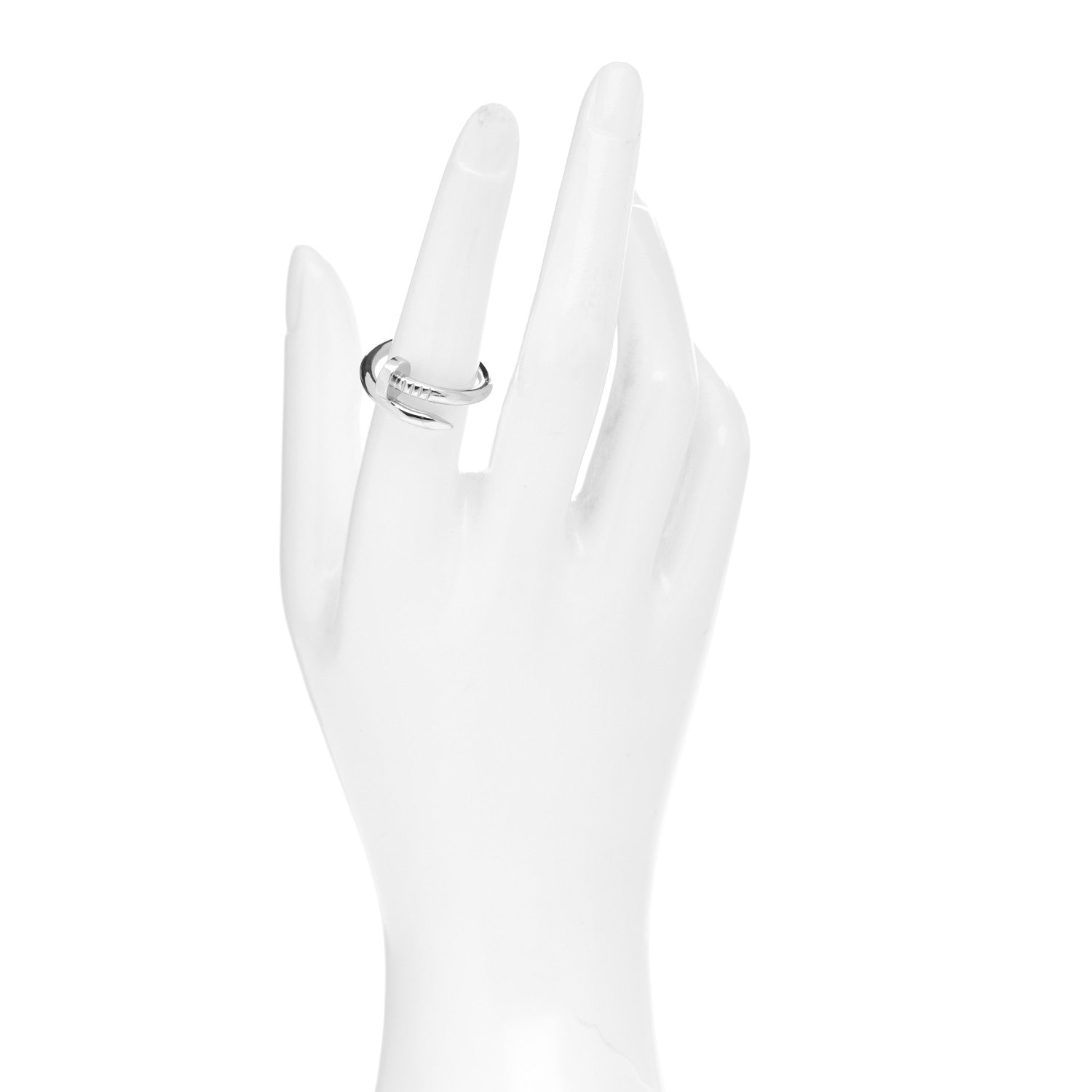 Cartier 18K White Gold Juste Un Clou Ring 55 7.25 2 of 5