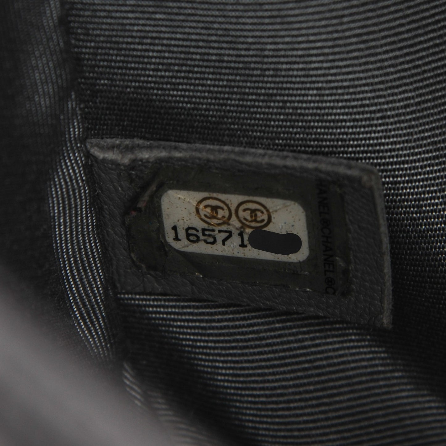 Lambskin Quilted Medium Boy Flap Dark Grey