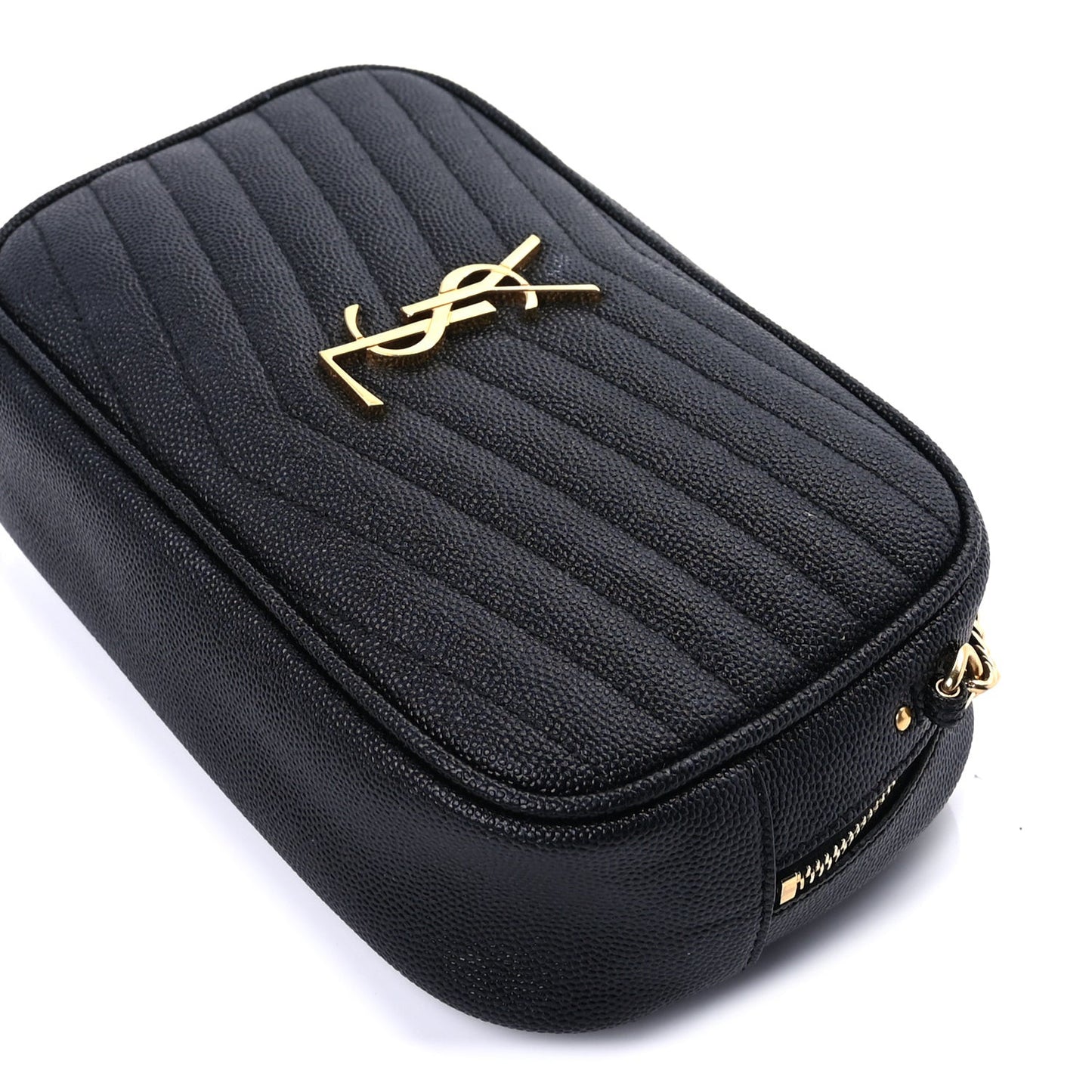 Grain De Poudre Matelasse Monogram Mini Lou Camera Bag Black