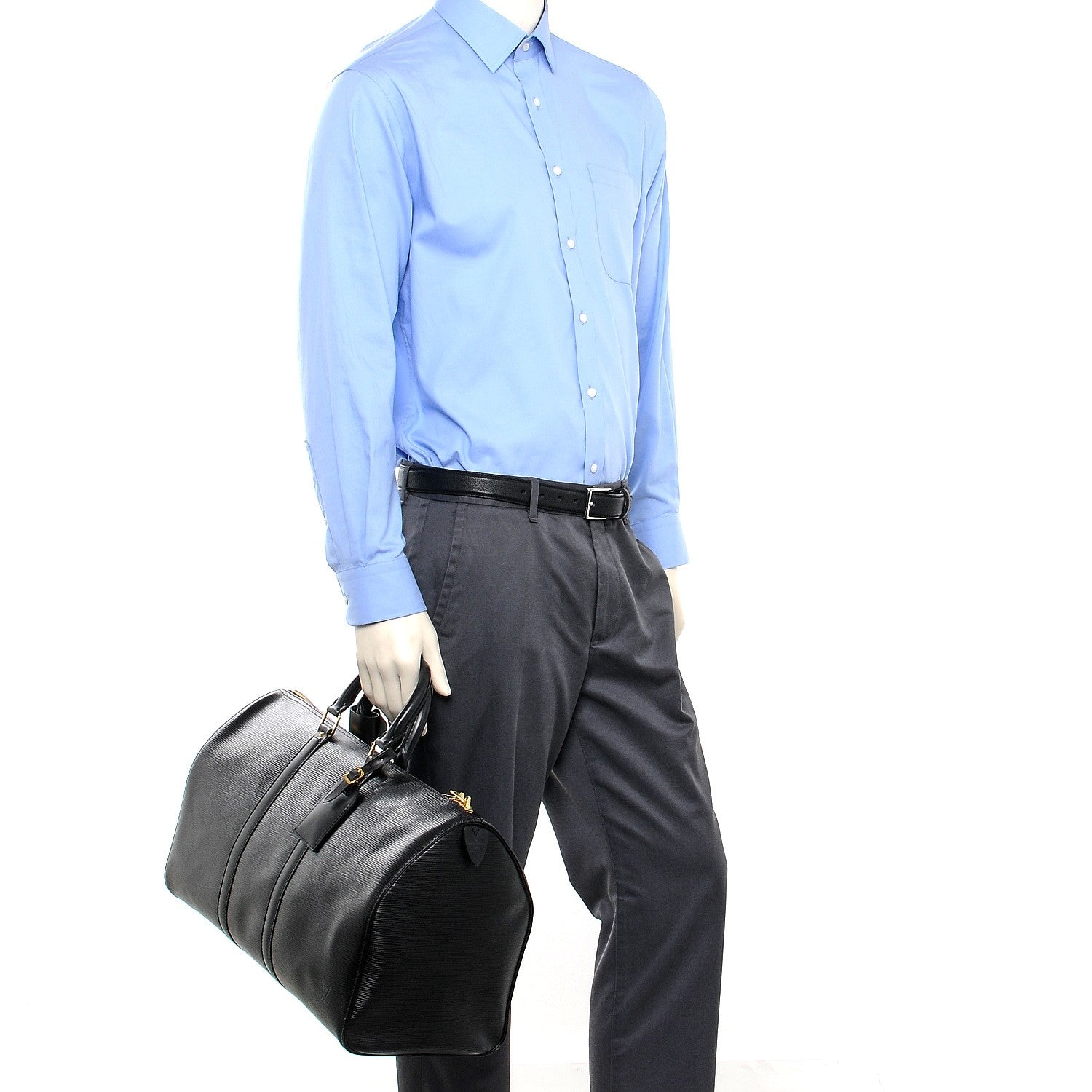 Louis Vuitton Epi Keepall 45 Black 2 of 14