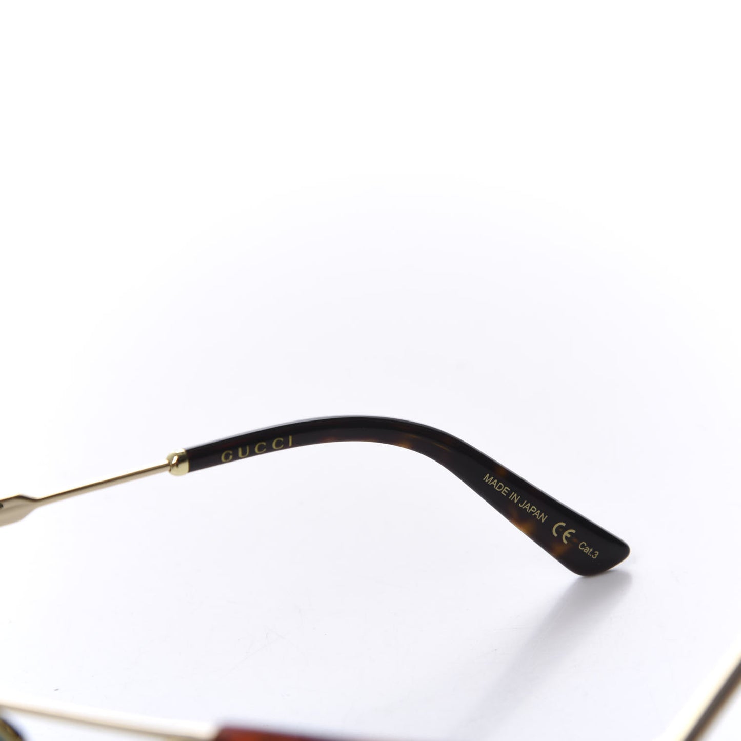 Acetate Square Frame Web Sunglasses GG0287S Light Tortoise