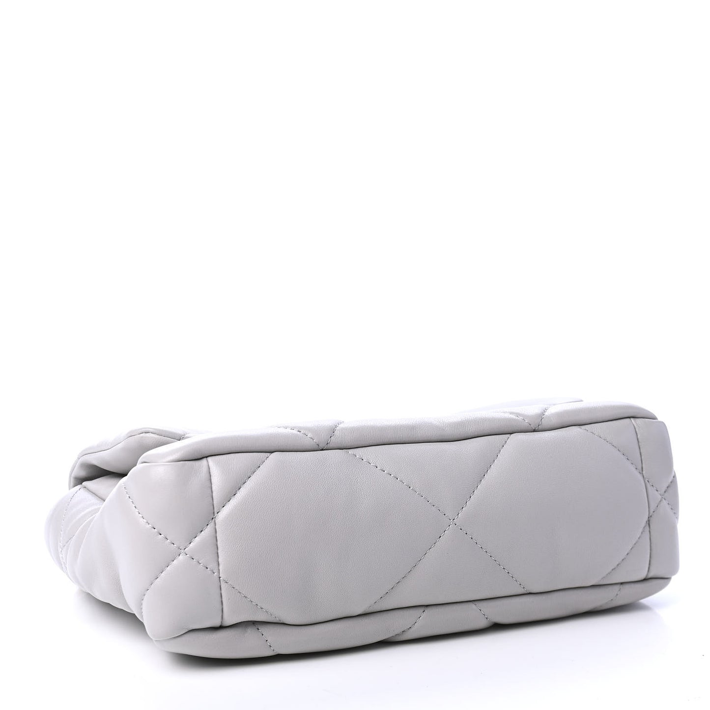 Lambskin Quilted Medium Chanel 19 Flap Grey